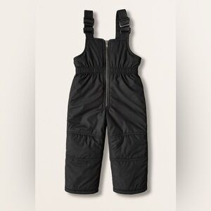 Toddler Snow Bibs Black Insulated Winter Ski Pants Adjustable Straps